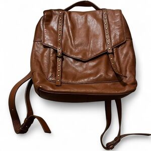 Lucky Brand Brown Leather Backpack